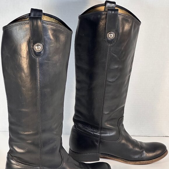 Frye Black Leather Boots Women's size 7.5 - Picture 11 of 16